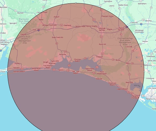 destin electrician service area